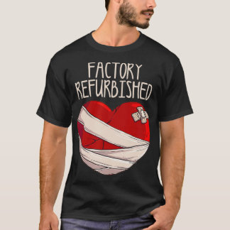 T-shirt Cool Factory rénové Coeur Funny Open Heart