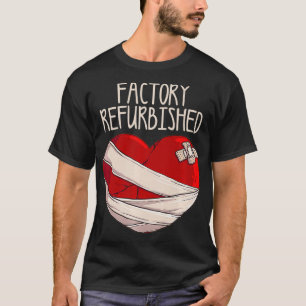 T-shirt Cool Factory rénové Coeur Funny Open Heart Su