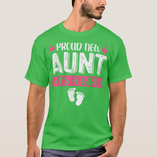T-shirt Cool Famille Fière Nouvelle Tante C'est une fille 