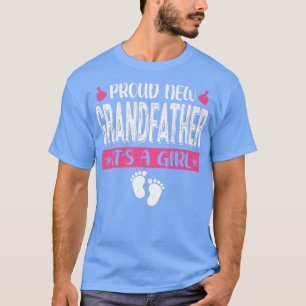 T-shirt Cool Family Proud New Grandfather It's A Girl Gend