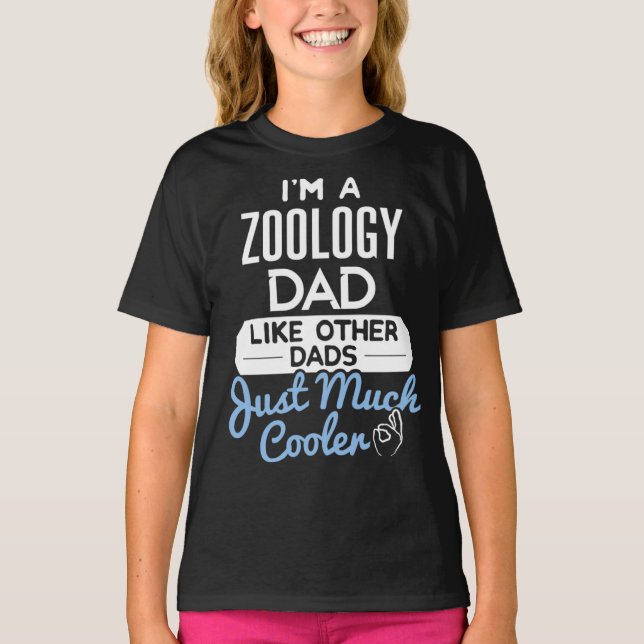 T-shirt Cool Fathers Day  Zoology Dad (Devant)