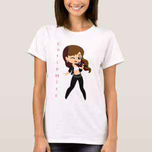 T-shirt Cool fille chante Karaoke Thunder_Cove