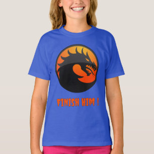 T-shirt Cool Fire Dragon MK Combattre Videogame Terminer