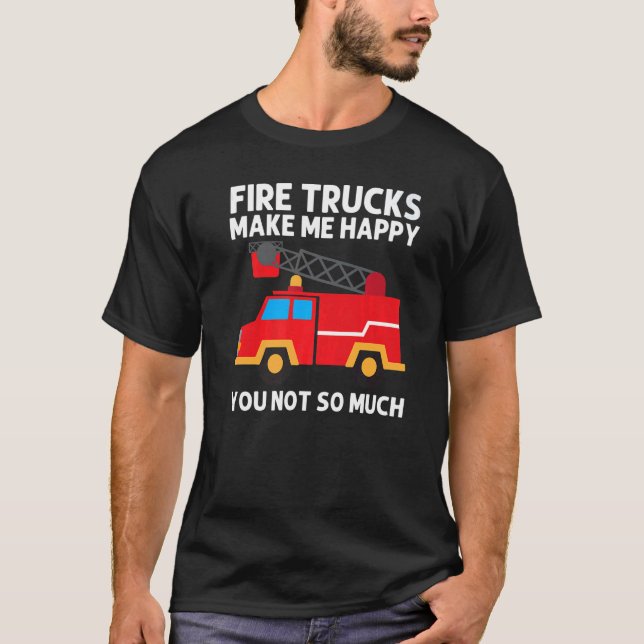 T-shirt Cool Fire Truck For Men Women Kids Firetruck Firef (Devant)