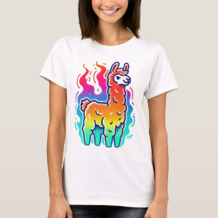 T-shirt Cool flamand : La Llama rebelle