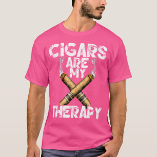 T-shirt Cool Funny Cigar s Cigars sont ma thérapie