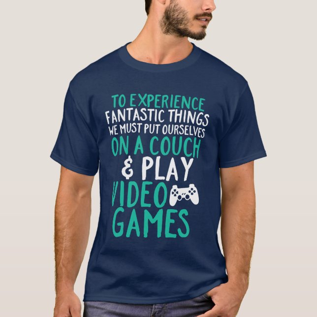 T-shirt cool Funny pour Jeux Vidéos Geek et joueur (Devant)