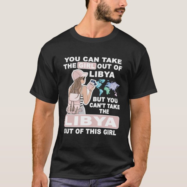 T-shirt Cool Girl from Libya  Proud Libya Girl (Devant)