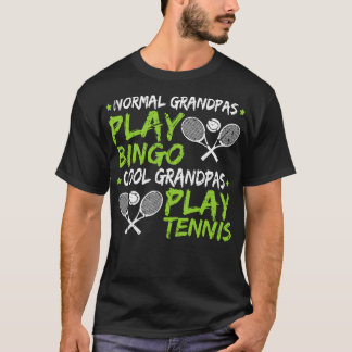T-shirt Cool Grand-père Jouer Tennis Fête des pères Cadeau