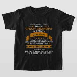 T-shirt cool Grandpa Princess Grandgirl word art