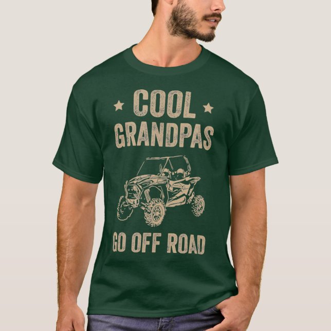 T-shirt Cool Grandpas Go Off Road UTV Cadeau 4 Wheeler Off (Devant)