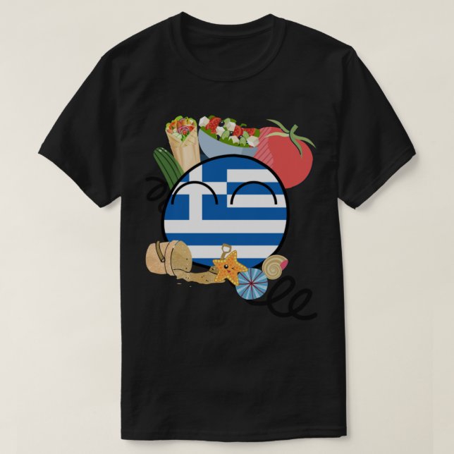 T-shirt Cool Grèce Campagne humaine Campagne (Design devant)