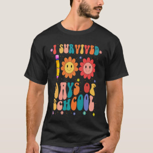 T-shirt Cool Groovy 100 Jours Professeur Élève Heureux 100