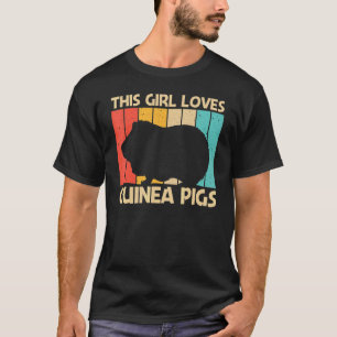 T-shirt Cool Guinéen Cochon Pour Filles Enfants Cavy Pet R