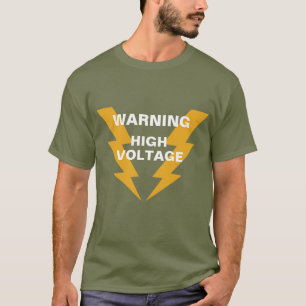 T-shirt Cool Haute Tension Électricité Amusante Design T-s