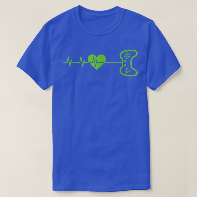 T-shirt Cool Heartbeat Pour Joueurs De Jeux Vidéo Jeu Jeu (Design devant)