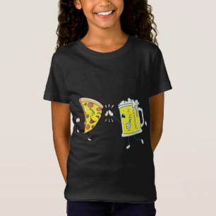 T-Shirt Cool High Five Avec Pizza Et Bière Pour Garçons & 