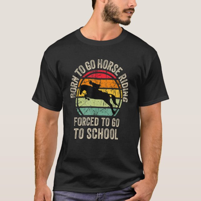 T-shirt Cool Horse riding Graphic for Son Equestrianism (Devant)