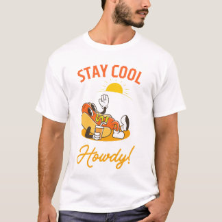 T-shirt Cool Hotdog Summer Vibes Tee