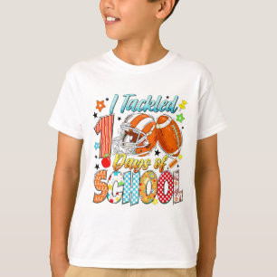 T-shirt Cool J'ai Réussi 100 Jours Thème Football Scolaire