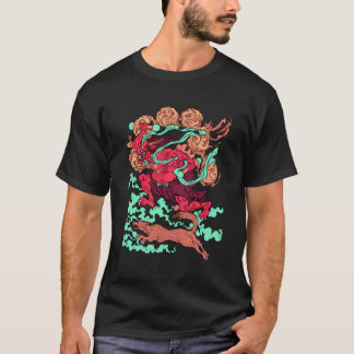 T-shirt Cool Japonais Oni Ogre Demon Kuniyoshi Monster Uki
