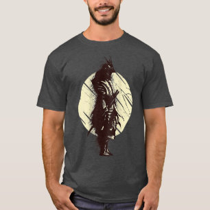 T-shirt cool japonais Samurai Warrior Backside T-S