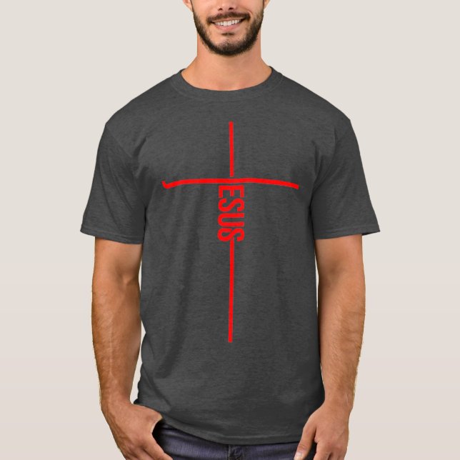 T-shirt Cool Jésus Croix Cadeau Pour Hommes Femmes Foi Drô (Devant)