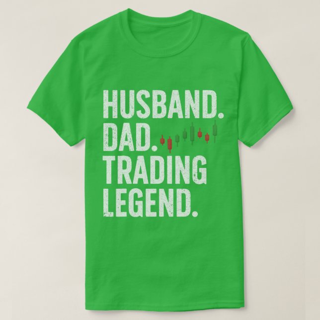 T-shirt Cool Jour Échange Pour Papa Père Stock Trader Stoc (Design devant)