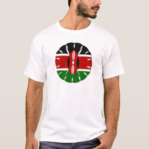 T-shirt Cool Kényan National Drapeau Couleurs Motif Design