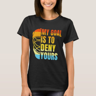 T-shirt Cool Lacrosse Mon But Est De Refuser Votre Ltraver