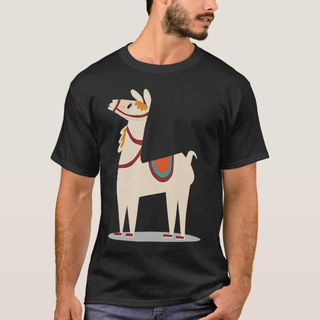 T-shirt cool lama lama alpaca (Devant)