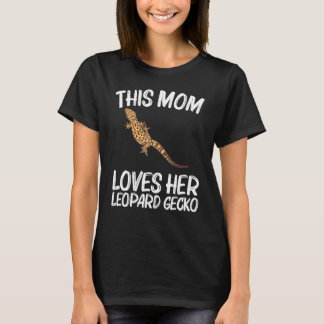 T-shirt Cool Leopard Gecko Pour Maman Mama Tiny Dinosaur L