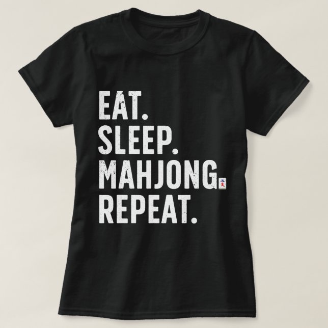 T-shirt Cool Mahjong Pour Hommes Stratégie Femmes Tile Gam (Design devant)