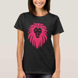 T-shirt Cool Majestic Lion Head rose Faune