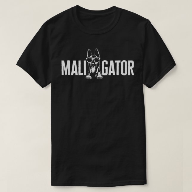 T-shirt Cool Malinois belge Maligator Berger belge M (Design devant)