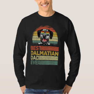 T-shirt Cool masculin Meilleur papa dalmate jamais Fête de