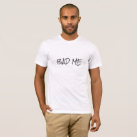 Cool Mauvais moi Simple Noir Imprimer Texte Person