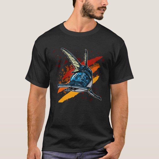 T-shirt Cool mechanical Shark (Devant)