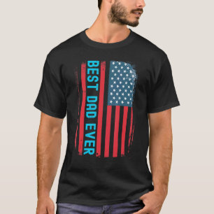 T-shirt Cool Meilleur papa jamais nous American Flag Grung