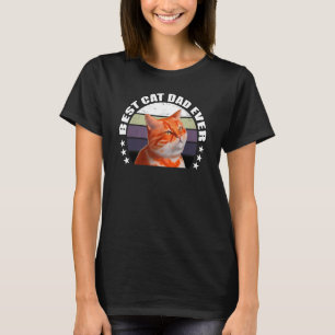 T-shirt Cool Mens Meilleur Chat Papa Jamais! Propriétaires