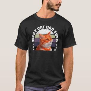 T-shirt Cool Mens Meilleur Chat Papa Jamais! Propriétaires
