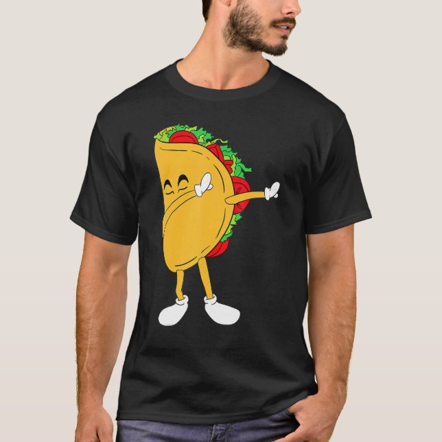 T-shirt Cool Mexique Dabbing Taco Funny Nourriture mexicai (Devant)