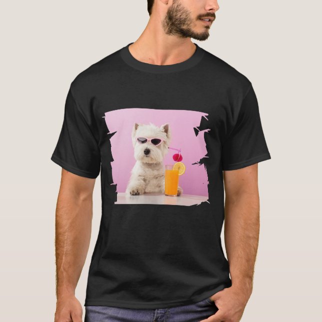 T-shirt Cool moderne simple pour animaux de compagnie (Devant)