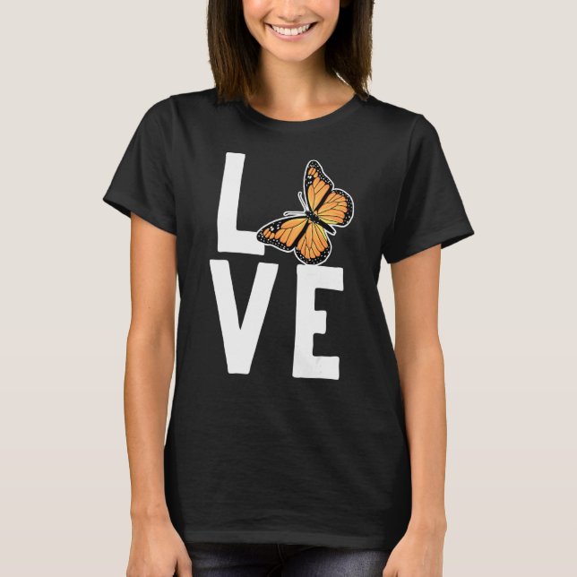T-shirt Cool Monarch papillon Hommes femmes Lepidopterist  (Devant)