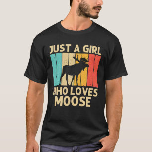 T-shirt Cool Moose Pour Filles Moose Enfant Alaska Moose E