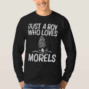 T-shirt Cool Morel Design Pour Garçons Enfants Chasse Aux 