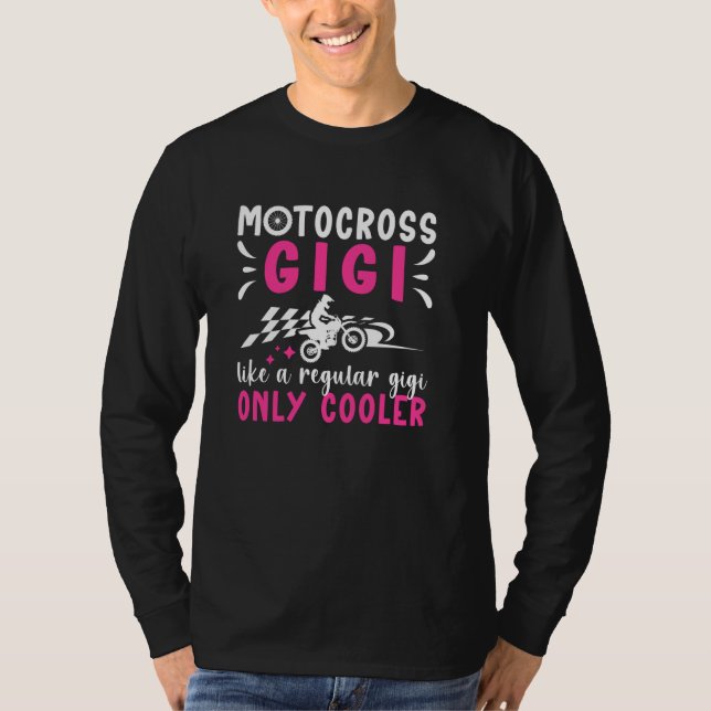 T-shirt Cool Motocross Gigi Moto Gigi Motocross Rider Gigi (Devant)