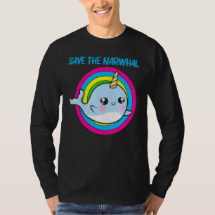 T-shirt Cool Narwhal Pour Hommes Femmes Arc En Ciel Tusk M
