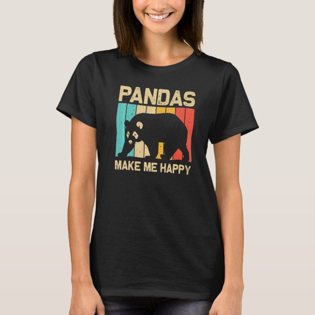 T-shirt Cool Panda For Men Women Panda Bear Animal  Zookee (Devant)