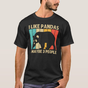 T-shirt Cool Panda Pour Hommes Femmes Panda Ours Animal Zo